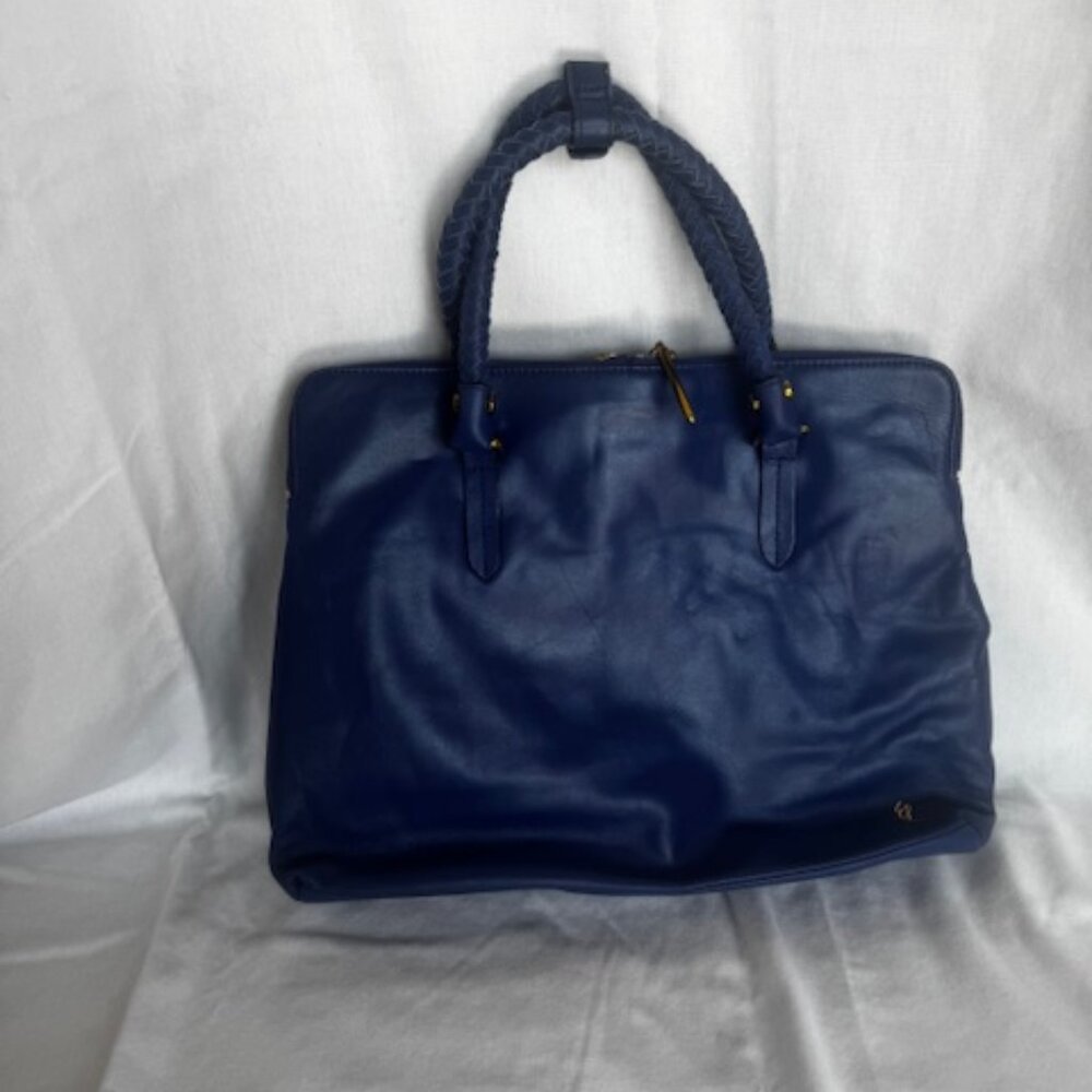 Elliot Lucca Blue Leather handbag